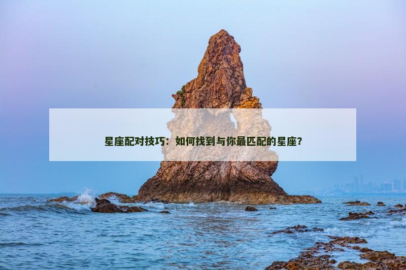 星座配对技巧：如何找到与你最匹配的星座？